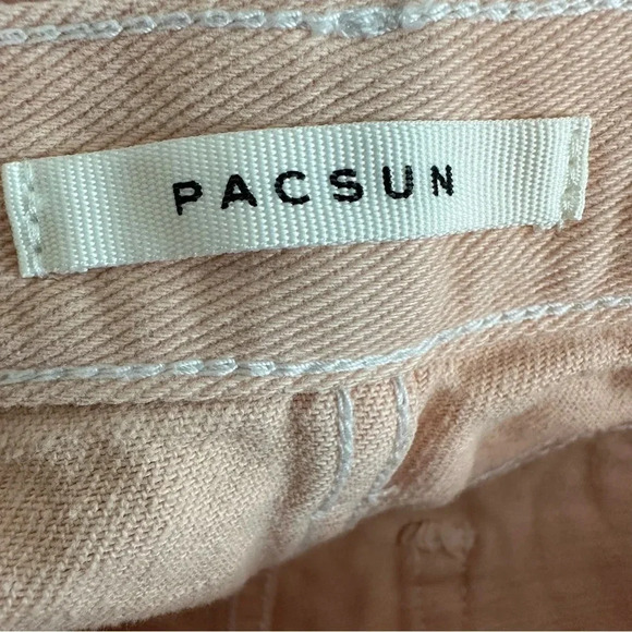 PacSun Ultra High Rise Vintage Peach Cutoff Jean Short Size 0 - Picture 4 of 10